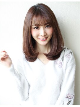 アフロート ディル(AFLOAT D'L) 《AFLOATディル 井上紗矢香》小顔シースルーバング☆セミディ