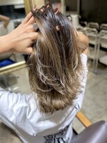 ノア ヘアメイク(Noa hair make) ■フリンジウェーブ　大人かわいい　ハイライトカラー