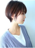 【morio池袋】綺麗で可愛い丸みショート♪オレンジ系カラー