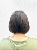 前下がり/ショート/小顔/ショートボブ/ココアブラウン/30代40代