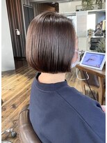 ヘアアンドメイク エジェリ(hair&make egerie) 白髪ぼかしラベンダーグレージュ・ぷつっとボブ