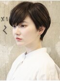 大人マッシュショート／丸みショート／イメチェン／30代40代50代