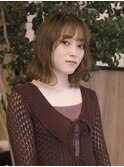 肩につかないボブ＊大人ウェーブ〔銀座/ボブ/パーマ〕