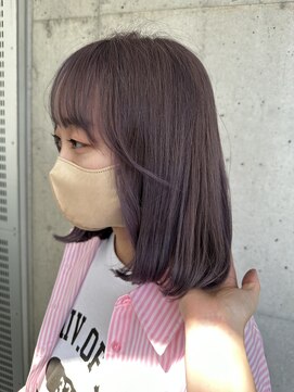 ガルボヘアー 名古屋栄店(garbo hair) ラベンダーカラー10代20代ケアブリーチ透明感ラベンダー