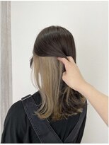 シエル 立川店(CIEL)&nbsp;インナーカラー×ミルクティーベージュ【CIEL×maki】