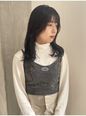 【 YOKE 】フェイクブラック就活OK顔まわりレイヤー