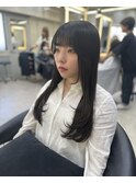 韓国レイヤー/韓国風/ボブ/髪質改善/黒髪/ブリーチなし〔池袋〕