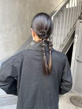 ビビト(bibito) bibito ネジネジアレンジ　ヘアセット　ヘアアレンジ　ツイン