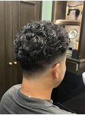 スキンフェード　極道パーマ【メンズ/バーバー/理容室】