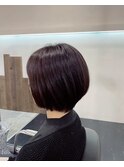 前上がりショートボブ