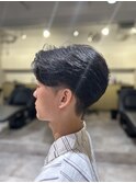 MEN'S HAIRアッシュブラックカルマパーマ