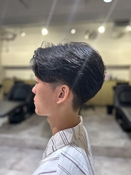 ソイクフ 四条大宮店(SOY-KUFU) MEN'S HAIRアッシュブラックカルマパーマ