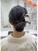 和装シニヨン　訪問着/着物ヘア/和装ヘアセット/シニヨン