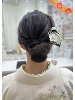 サクララ(Sakura la)&nbsp;和装シニヨン　訪問着/着物ヘア/和装ヘアセット/シニヨン