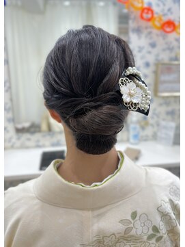 サクララ(Sakura la) 和装シニヨン　訪問着/着物ヘア/和装ヘアセット/シニヨン