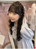 編みたらし/ヘアメ/ロングヘア/ヘアセット