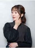 ハーフアップレイヤー/レイヤーミディアム◎30代40代50代