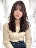 韓国レイヤーイルミナカラーレイヤーボブハッシュカット