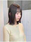 顔周りレイヤーカット/イメチェンヘアスタイル/ワイドバング