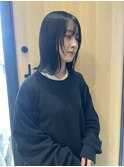 切りっぱなしボブ