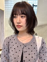 サイン 渋谷(SIGN)&nbsp;20代/韓国ボブ/タッセルボブ／レイヤーボブ/グレージュ