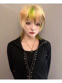 【Haco+】Makoto_メッシュカラー_ブリーチ