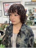 オリーブグレージュ髪型 ボブクラゲヘアショートボブ