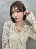 ブリーチなしカラー伸ばしかけヘア簡単スタイリング小顔ヘア