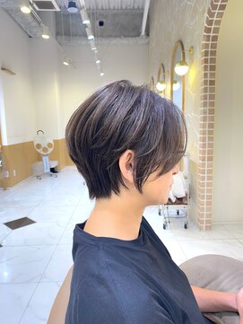 カーサ 西大寺南ロータリー店(casa) 髪質改善白髪ぼかしカラー大人くびれショートボブ