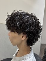 ビカムメンズヘアー 栄店(become men's hair)&nbsp;前髪下ろせるサーフカール/ウルフパーマ/メンズパーマ/名古屋