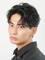 フィフス 原宿(fifth)&nbsp;原宿フェザーパーマニュアンスパーマメンズカットセンターパート