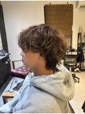 シャドウパーマ　ホワイトメッシュ　ピンパーマ　八王子