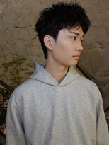 ノラ シブヤ(NORA)&nbsp;アクティブショート黒髪短髪スパイキーテーパーフェードビジネス