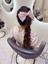 クランリリー 東梅田店(clan lily)&nbsp;編み込みサイドポニー