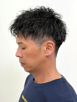 アッシュ 十日市場店(Ash)&nbsp;ショートでも似合う、波巻きパーマ