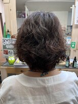 ヘアーサロン アイディ(HAIR SALON Id)&nbsp;レイヤーボブのパーマスタイル