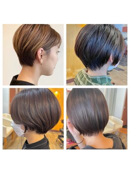 ヘアメイク 想倶楽部の写真/シルエットにこだわる、ショート・ボブ。