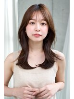 レノラ 本町(LENORA)&nbsp;ハニーブラウンミディアムレイヤーシースルーバング