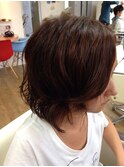 大人かわいい甘辛グラマラス☆ウェービーフェミニンボブ