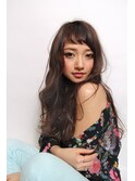 【ruf hair design】オン眉ふわゆるロング
