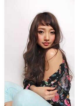 ルフ ヘアーデザイン(ruf hair design) 【ruf hair design】オン眉ふわゆるロング