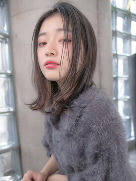 リリアン 表参道(relian) インナーカラー　ピンクベージュ