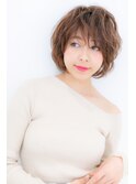 ルーズなくせ毛風無造作カール小顔ショートY大宮30代40代50代!