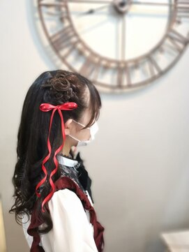 ヘアセットサロン ミント(Hair set salon MINT) お花アレンジアレンジ