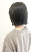 韓国ボブ×オリーブベージュ
