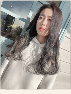 ソルナ(soluna) ☆ブルーアッシュロング☆