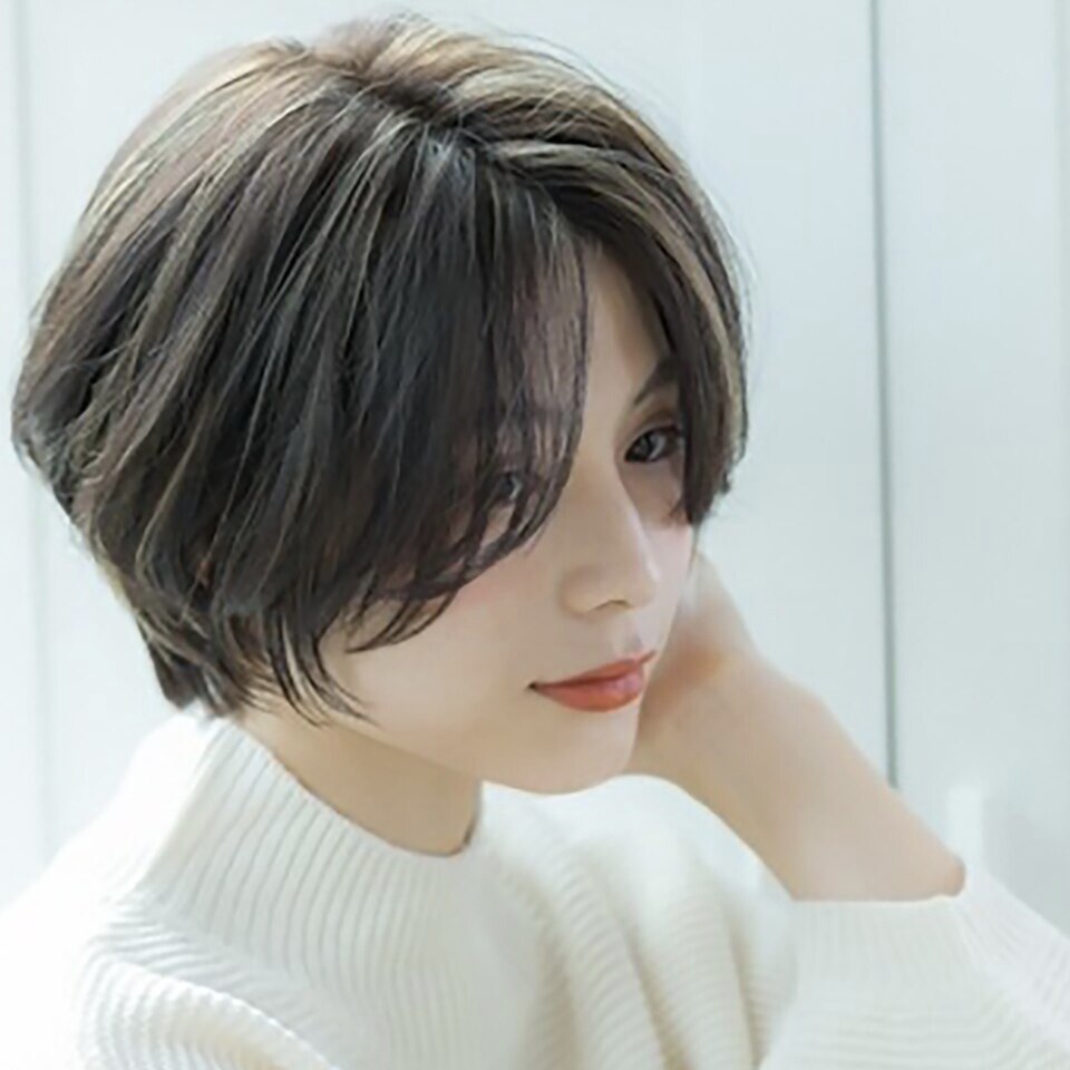 【女性限定】カット+白髪染め（リタッチ）+トリートメント  \6000