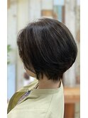 ボリューム出にくい方でも流行りの丸みショートに