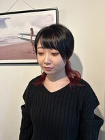 マリン(Marine)&nbsp;20代30代ウルフカットレッドインナーカラー