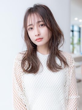 ケアリー 浦和美園(Carelly) 大人かわいい前髪セシルカットココアブラウンフリンジウェーブす